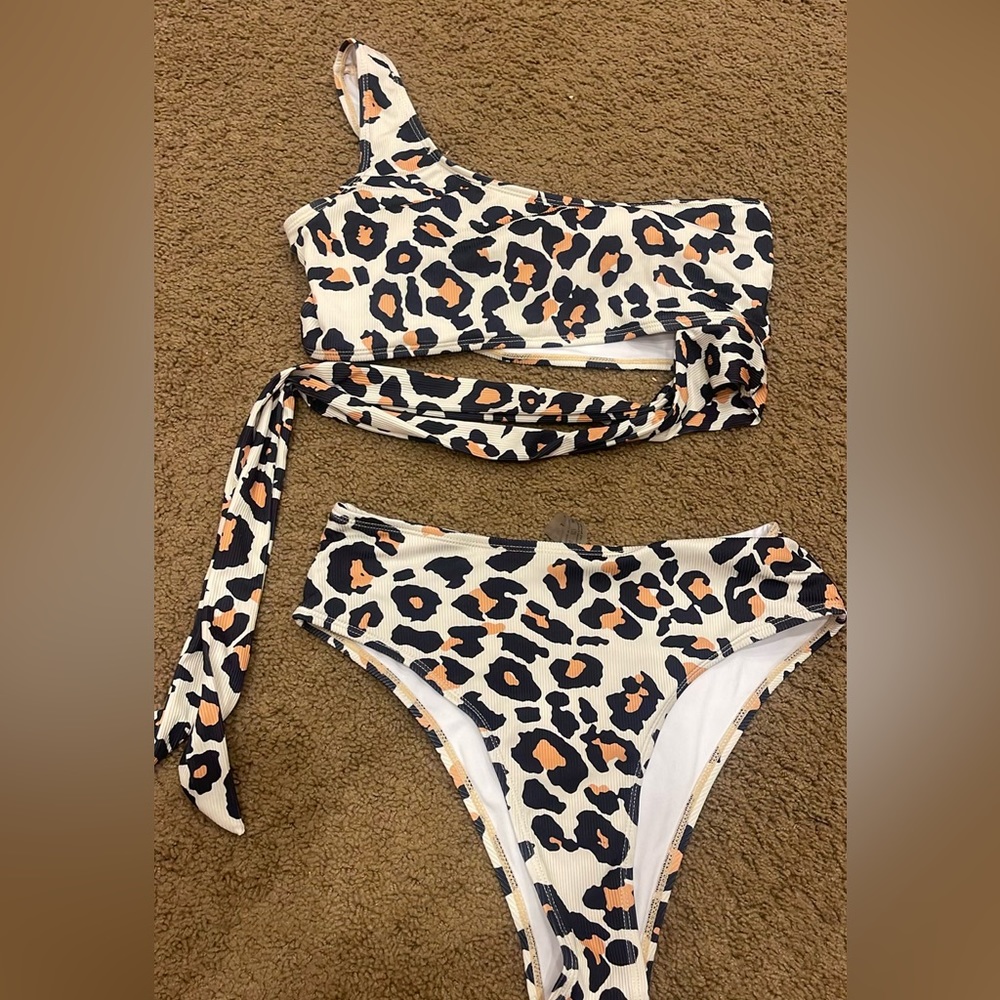 Cheetah SHEIN swim suit
